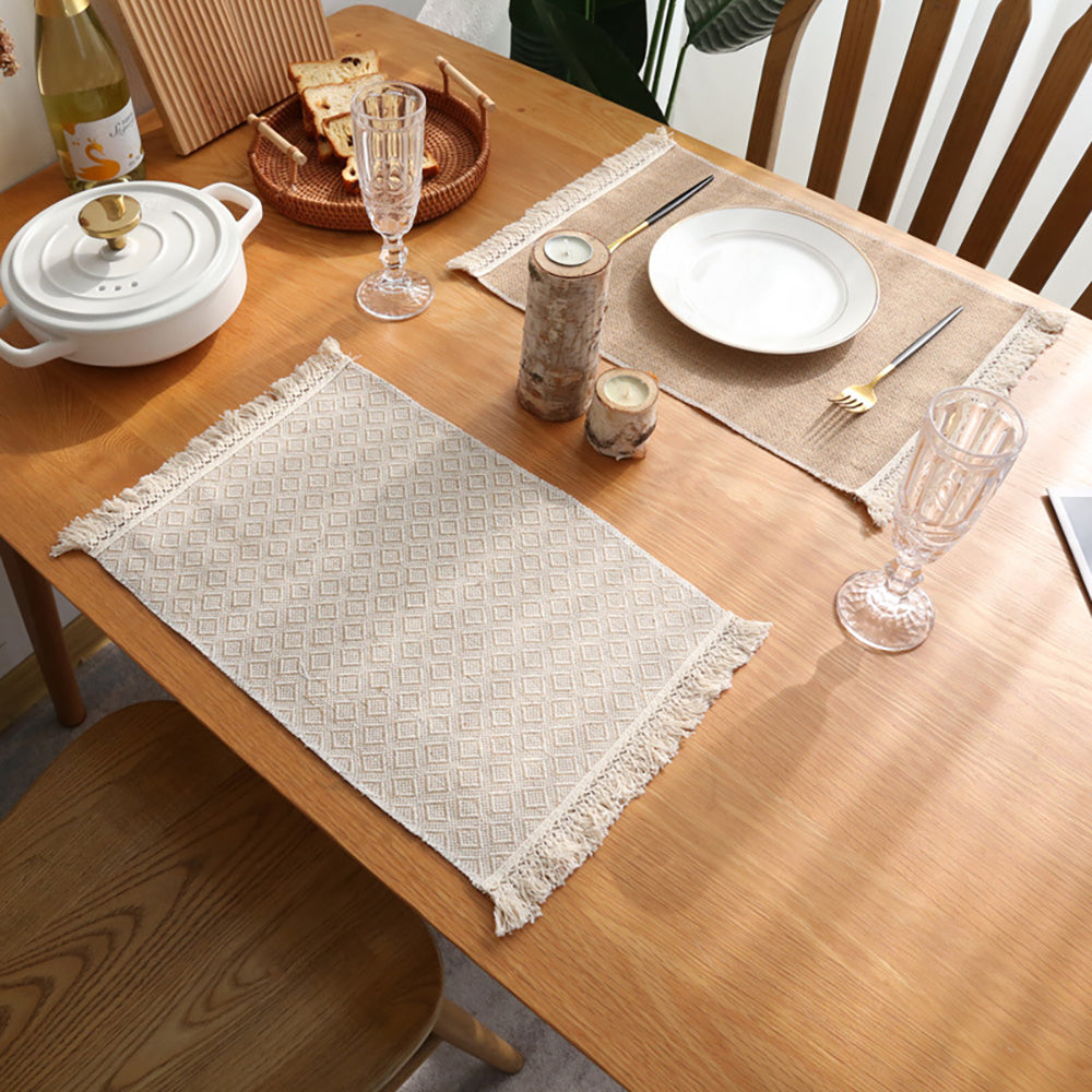 burlap placemat