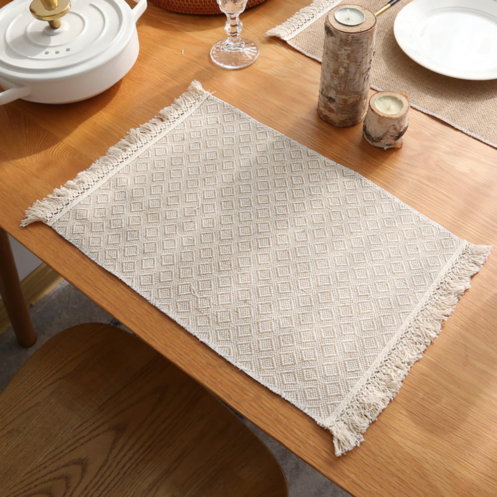 burlap placemat