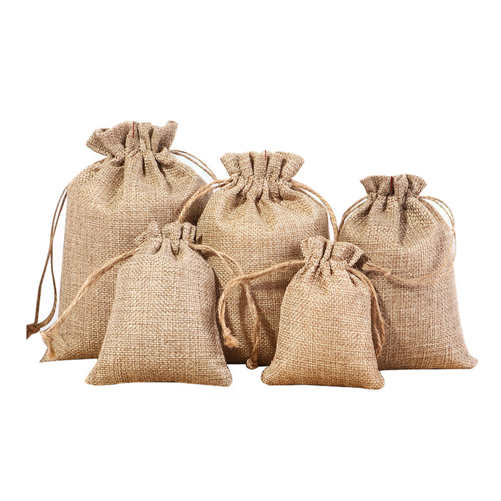 Burlap Gift Wrap Bags