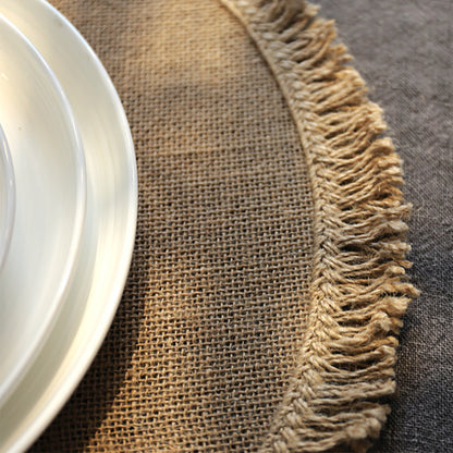 burlap placemat