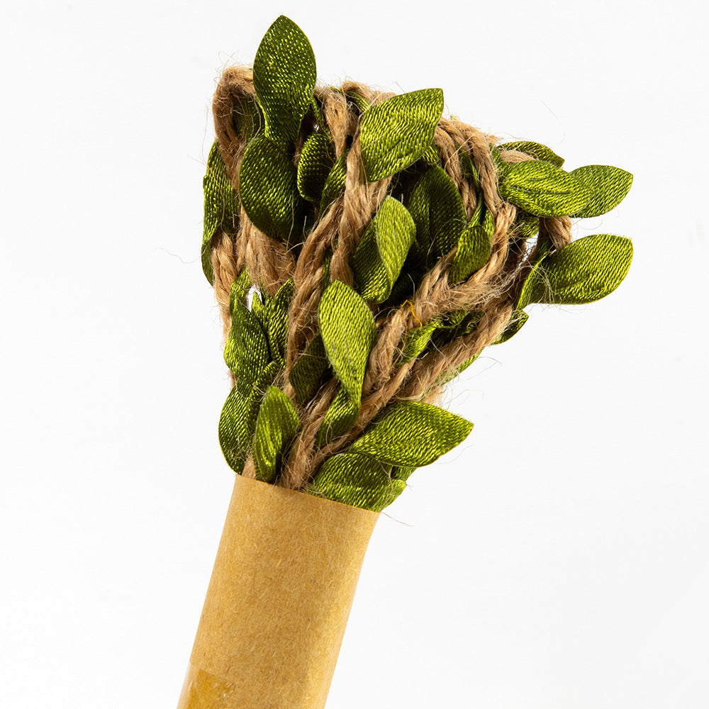 Burlap Leaf Ribbon