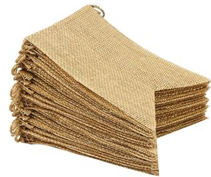 Burlap party banners