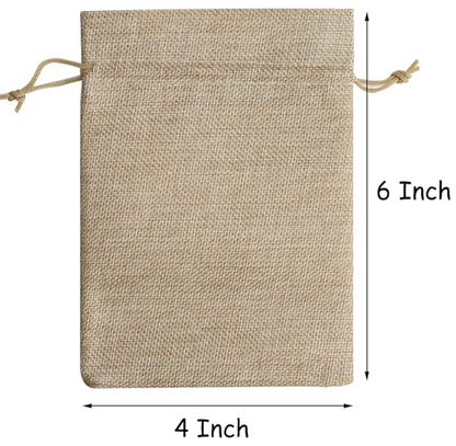 Burlap Gift Wrap Bags